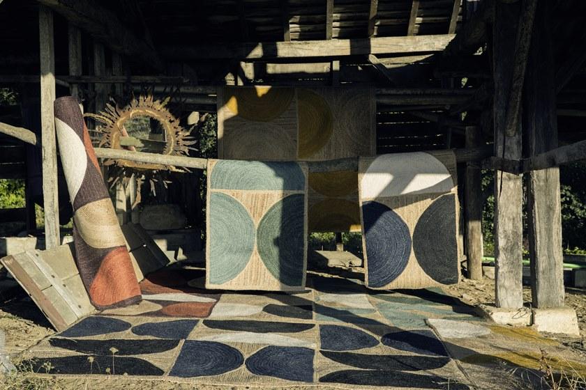 Élitis Прямоугольный коврик из джута с геометрическими мотивами sun-id-1422739 - Вид №11