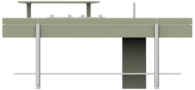 Elmar Отдельностоящий модуль со стальными и бетонными полками sun-id-1388379 - Вид №10