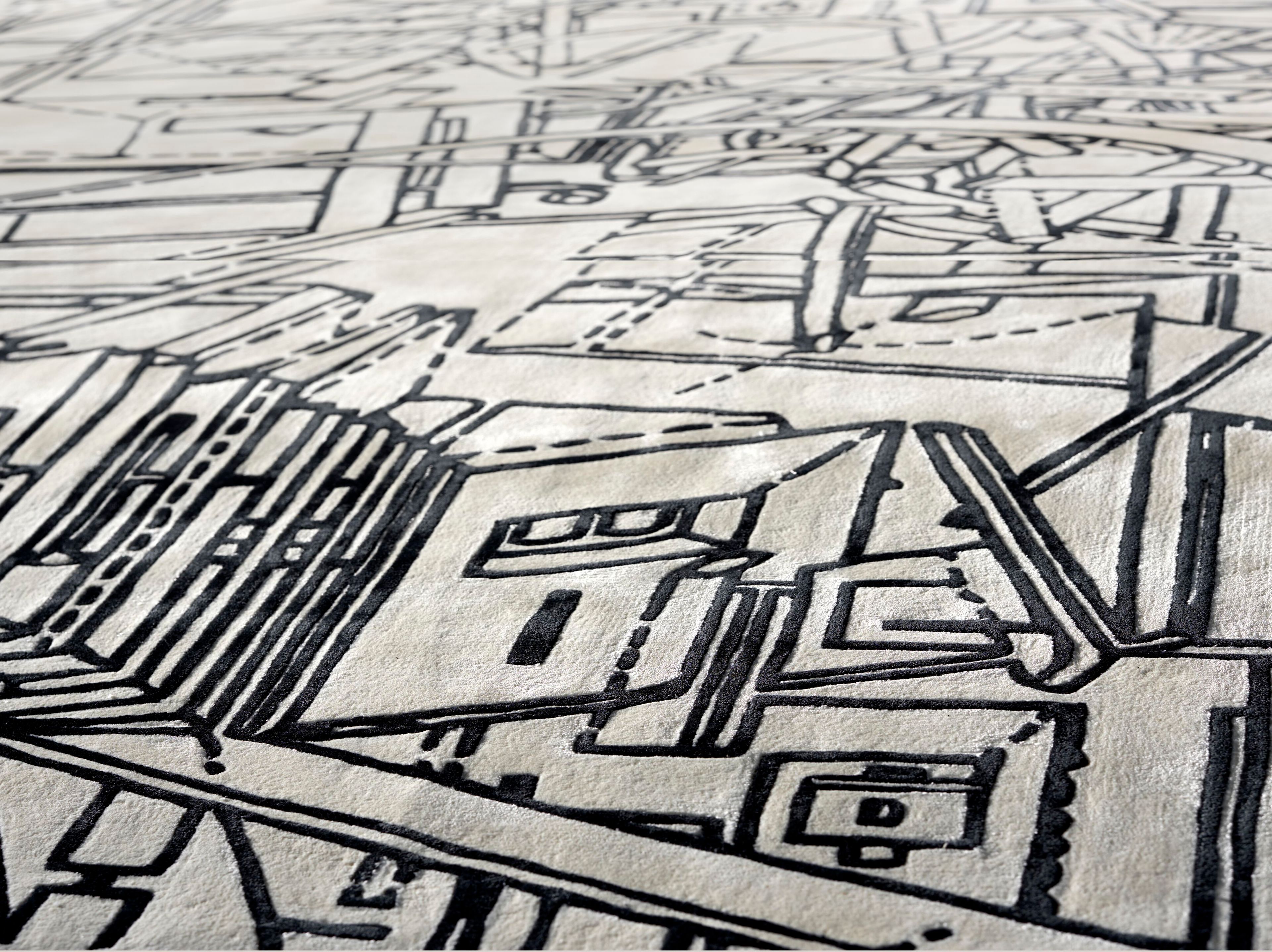 Ковер ручной работы из ткани Loloey Даниэль Либескинд ARCH-00014930