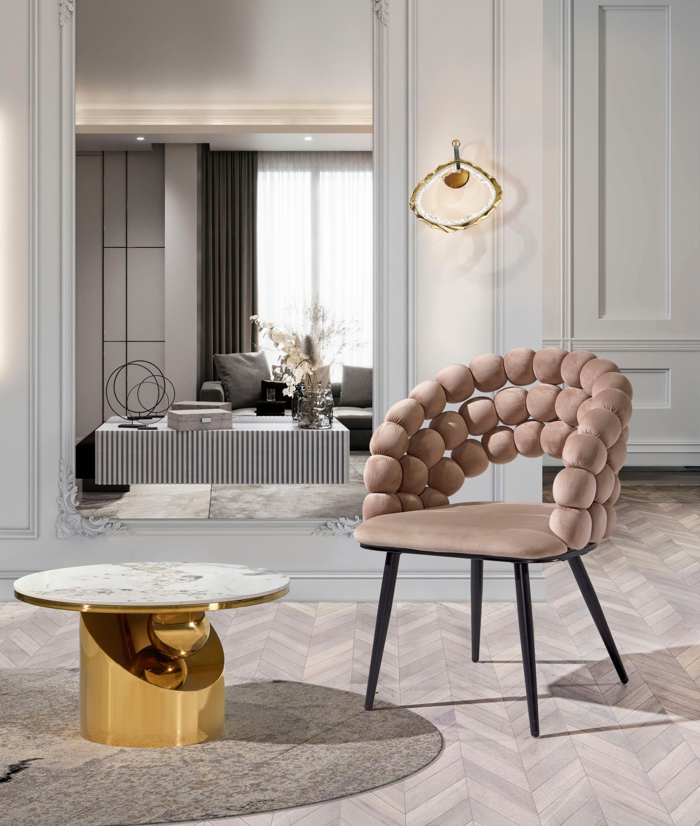 Бархатный мягкий стул K-Lighting BOLAS ARCH-00034163 - Вид №2