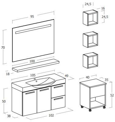 LEGNOBAGNO Тумба под умывальник из дерева Urban sun-id-1375396 - Вид №2
