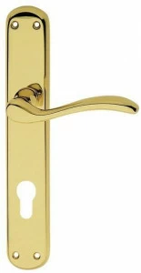 LINEA CALI' Латунная ручка на пластине в классическом стиле Onda