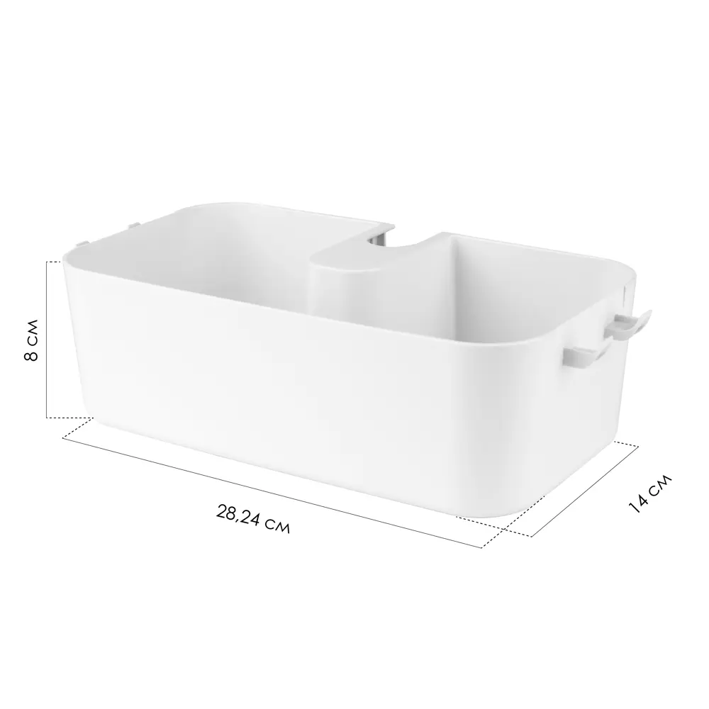 Полочка для душевой штанги Berossi Kniva цвет снежно-белый Kvina STLM-2007973