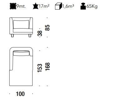 Съемная ткань Dormeuse MOROSO Gimme More ARCH-00148666 - Вид №2