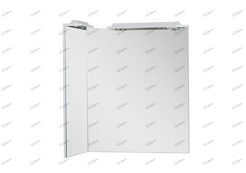 Зеркало Aquanet Корнер 88 L белый 00158820