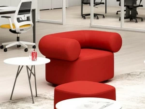 Quadrifoglio Кресло из ткани с подлокотниками Abbey