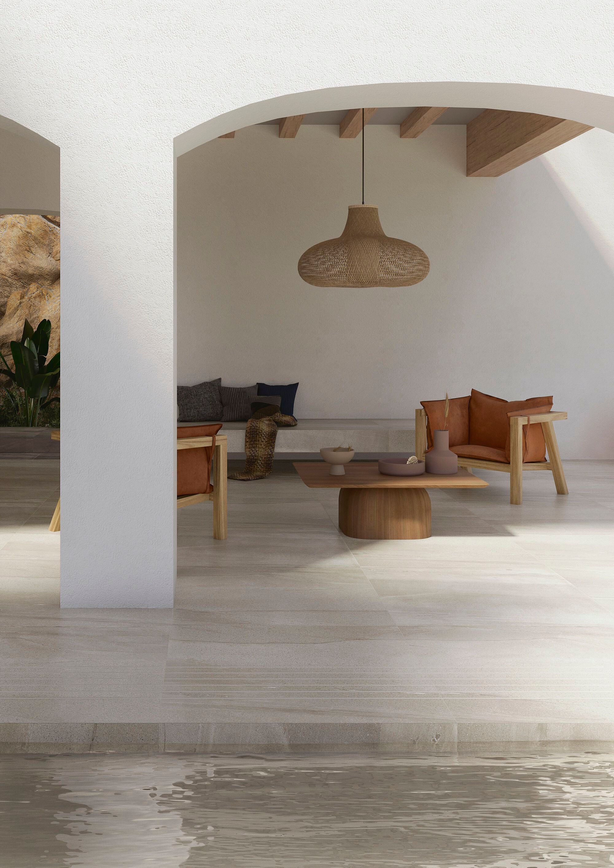 Пол / облицовка керамогранита для интерьера с эффектом камня ARIOSTEA активный базальтовый камень ARCH-00016484 - Вид №1