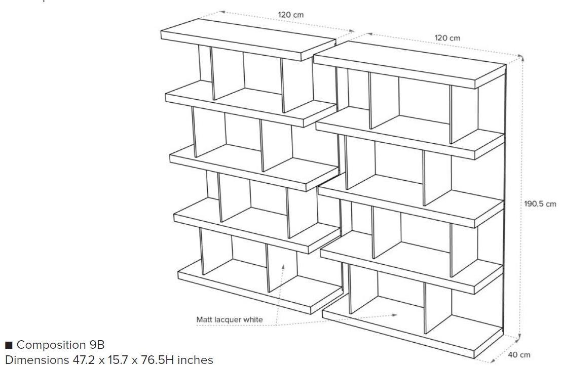 Natuzzi Модульный деревянный книжный шкаф sun-id-1482872 - Вид №21
