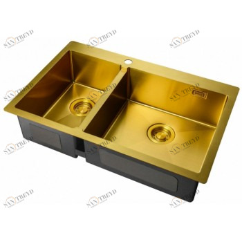 Zorg ZL R-780-2-510 R Bronze Мойка кухонная прямоугольная Zorg 