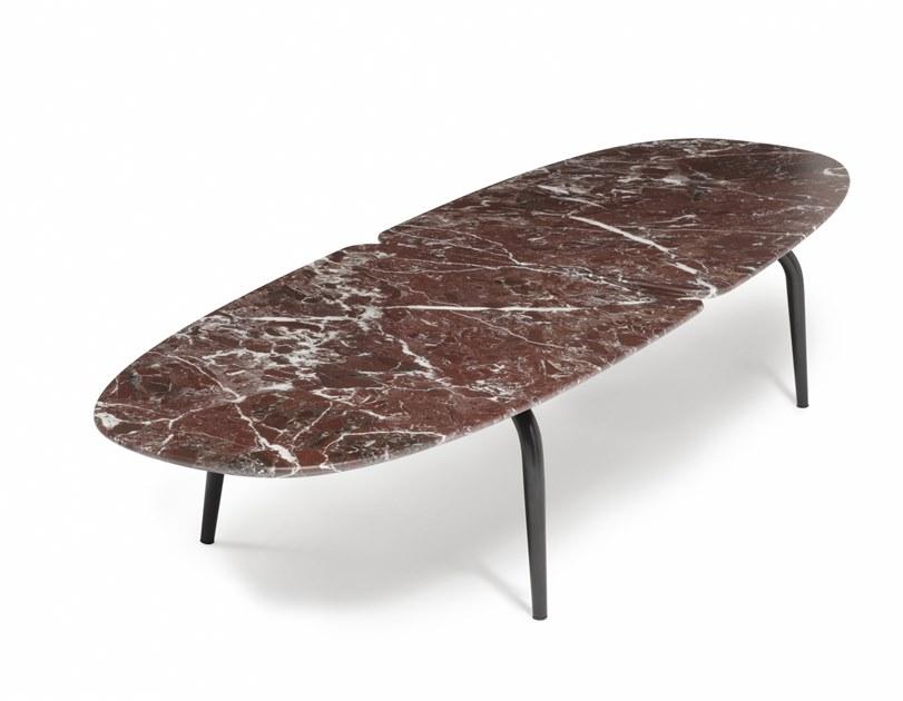 Zanotta Низкий мраморный журнальный столик  681  - Вид №1