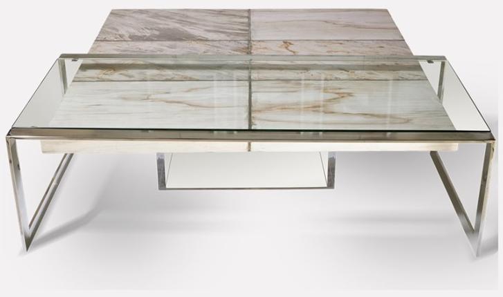 MORADA Квадратный журнальный столик из акрила и дерева Petra sun-id-1441597 - Вид №1