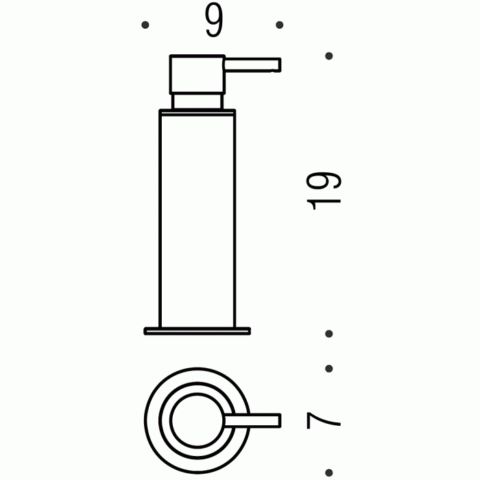 W4980 Дозатор для жидкого мыла настольный COLOMBO PLUS Colombo Design - Вид №1