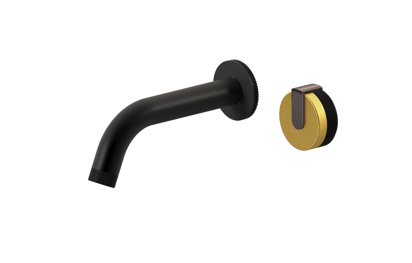 E-11535-R1BAU-L1OX-MBK Настенный прогрессивный смеситель скрытого монтажа для раковины GRAFF MOD+