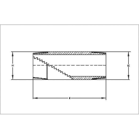 1353011240 SANHA 3530 PURAFIT удлиненный ниппель 11/2x40 мм  - Вид №1