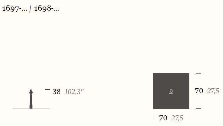 Kettal Основание зонта из алюминия  1697-... / 1698 1697-... / 1698-... - Вид №3