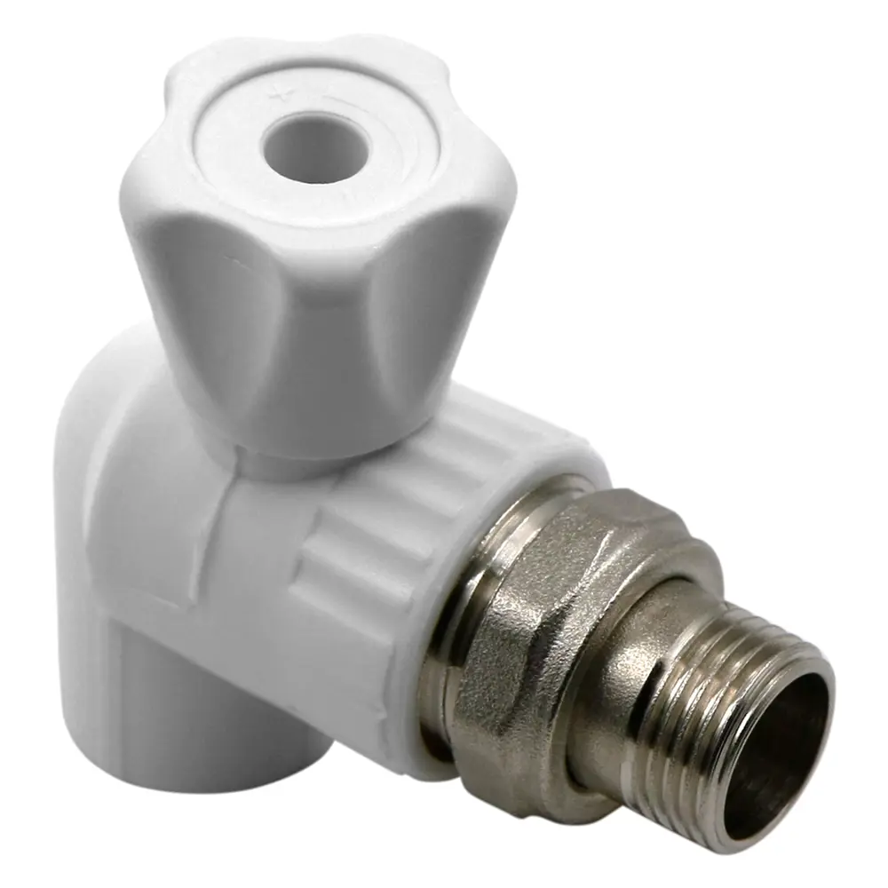 Кран для радиатора угловой Ростерм 1/2"x20 мм НР полипропилен 82184912 STLM-2025336  - Вид №1