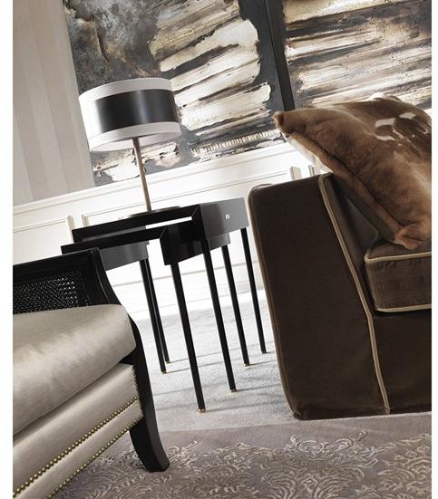 Gianfranco Ferré Home Штабелируемый прямоугольный журнальный столик из бука  Duo.231.a  - Вид №1