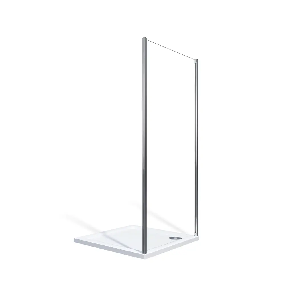 Боковая панель для душа Spirit 100x190см профиль хромированный стекло прозрачное 4мм Santreyd STLM-2038434 - Вид №1