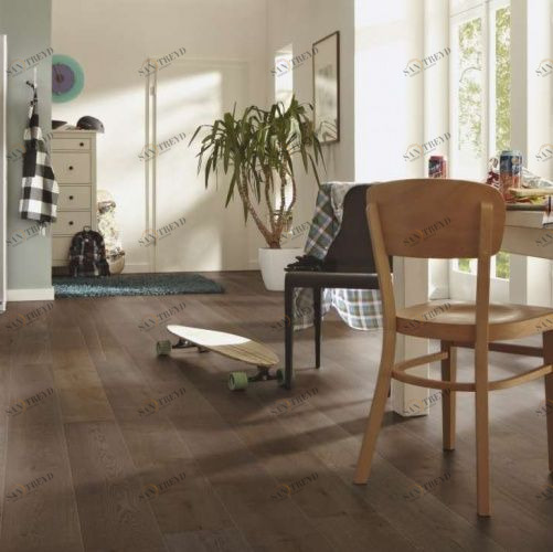 Паркетная доска Meister PD 400 Cottage Античный коричневый 8554 Дуб Рустик с брашью (Текстурированная) 2200х180 мм 2300200006