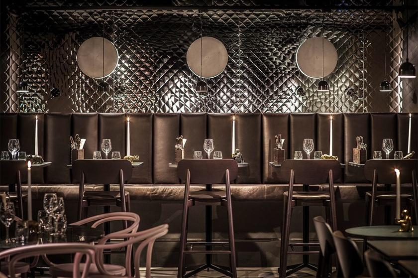 Bedont Высокий деревянный табурет со встроенной подушкой Fizz sun-id-1498608 - Вид №1