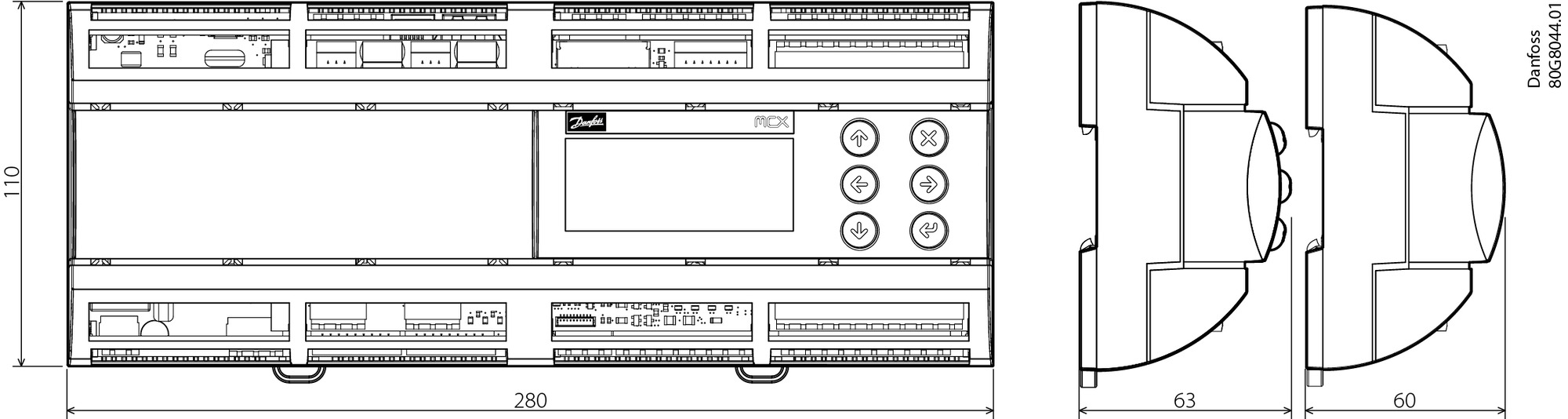 Danfoss MCX 152V MCX152V контроллер программируемый 080G0285  - Вид №12