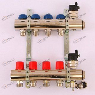 Колл. группа EMMETI TOPWAY 1"x3/4" ЕК 4 выхода с термостатическими вентилями 1298714