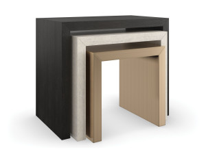 Деревянный прямоугольный штабелируемый журнальный столик