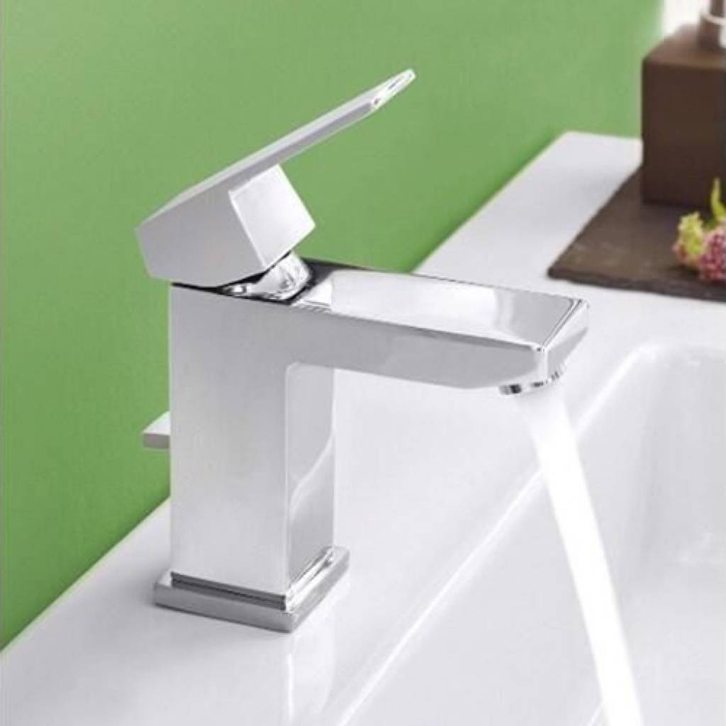 Смеситель для раковины GROHE Sail Cube с донным клапаном, хром (23435000) - Вид №2