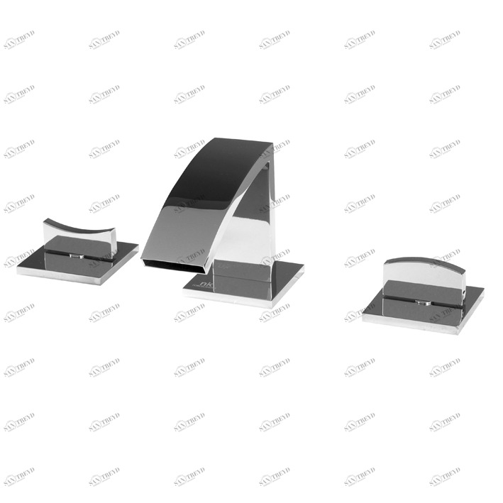 Смеситель для биде на 3 отверстия, 1/2 дюйма. Керамические дисковые клапаны. Выдвижной сливной комплект 1 1/4 ”. Без аэратора. Расход 24,85 л / мин. при 3 барах.  Imagine NOKEN 100038838  CHROME