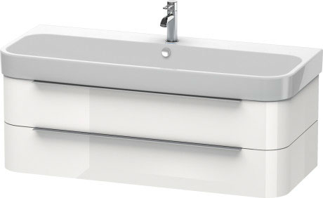 H2636702222 Happy D.2 Тумбочка подвесная Белый глянцевый декор Duravit - Вид №2