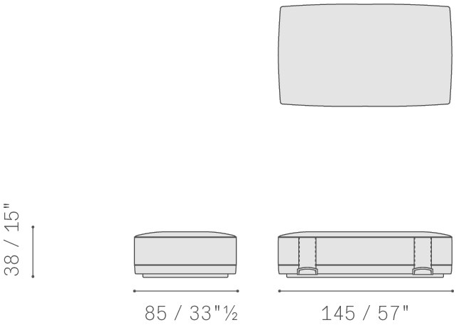 Poltrona Frau Прямоугольный кожаный пуф La collezione - mobili e complementi sun-id-1508766 - Вид №11