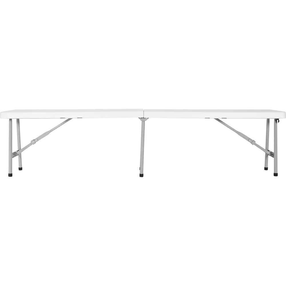 Скамья садовая складная Сатурн 184x31x44 см сталь/полиэтилен белая 82303188 STLM-2135646 Santreyd  - Вид №2