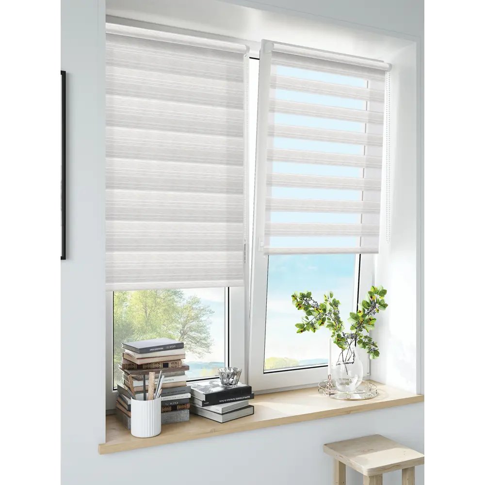Штора рулонная день-ночь Granada 50x160 см экрю 89224907 STLM-2073198 MIAMOZA Коллекция 2024г. - Вид №3