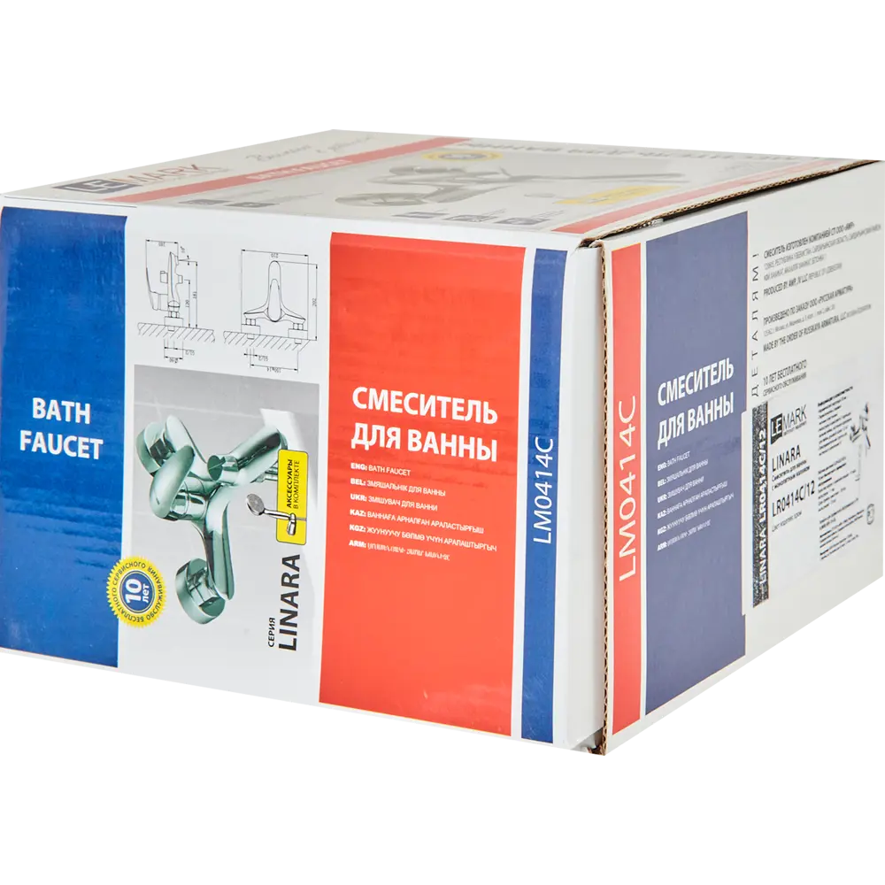 Смеситель для ванны и душа Lemark Linara LR0414C однорычажный цвет хром 82703738 STLM-2021141 - Вид №4