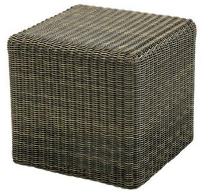 Ethimo Квадратный садовый пуф из ethimo etwick® Cube Cbpu2100 - Вид №1