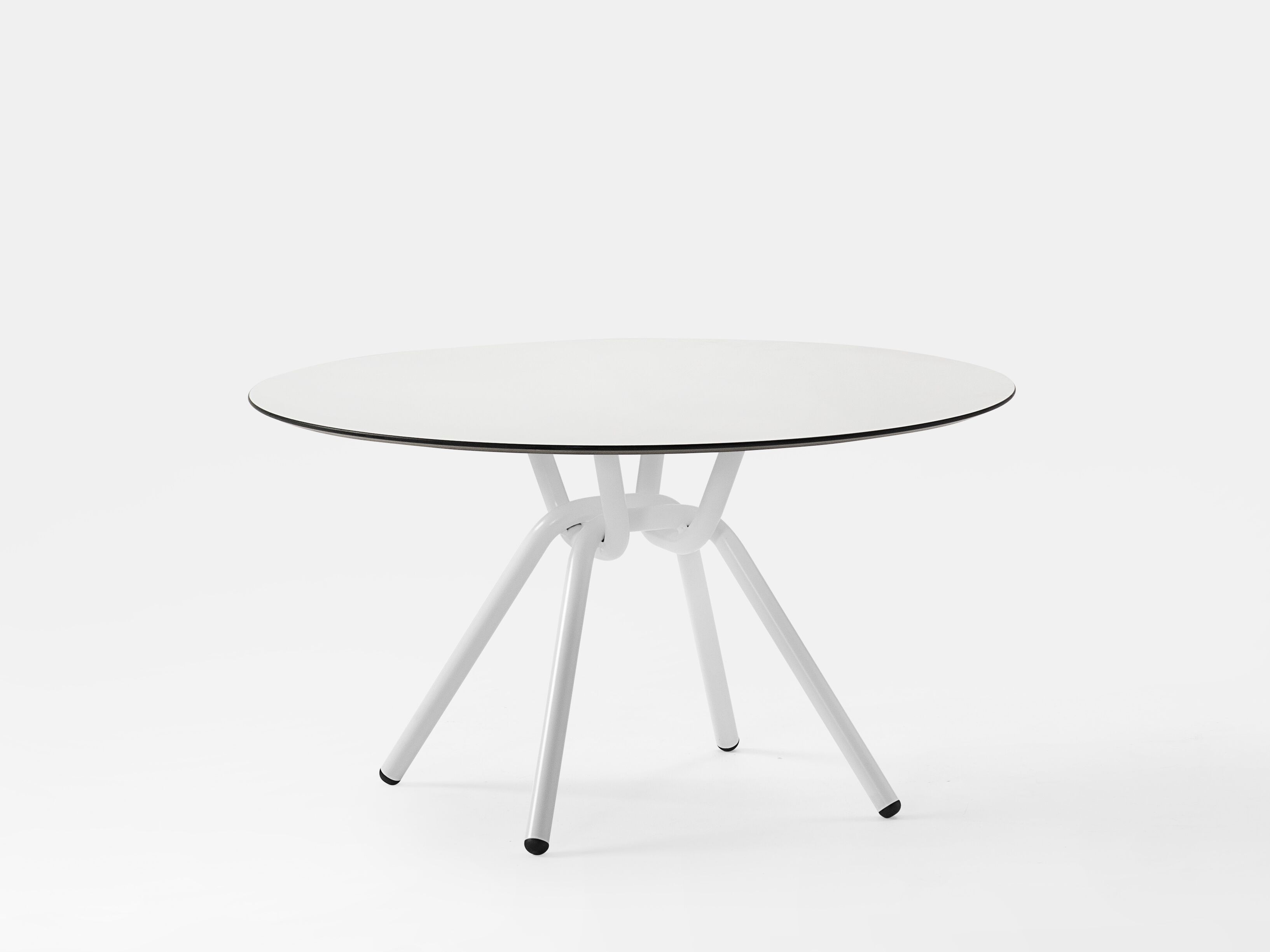 Стальной круглый журнальный столик с верхней частью HPL Kastel Keiko ARCH-00143498