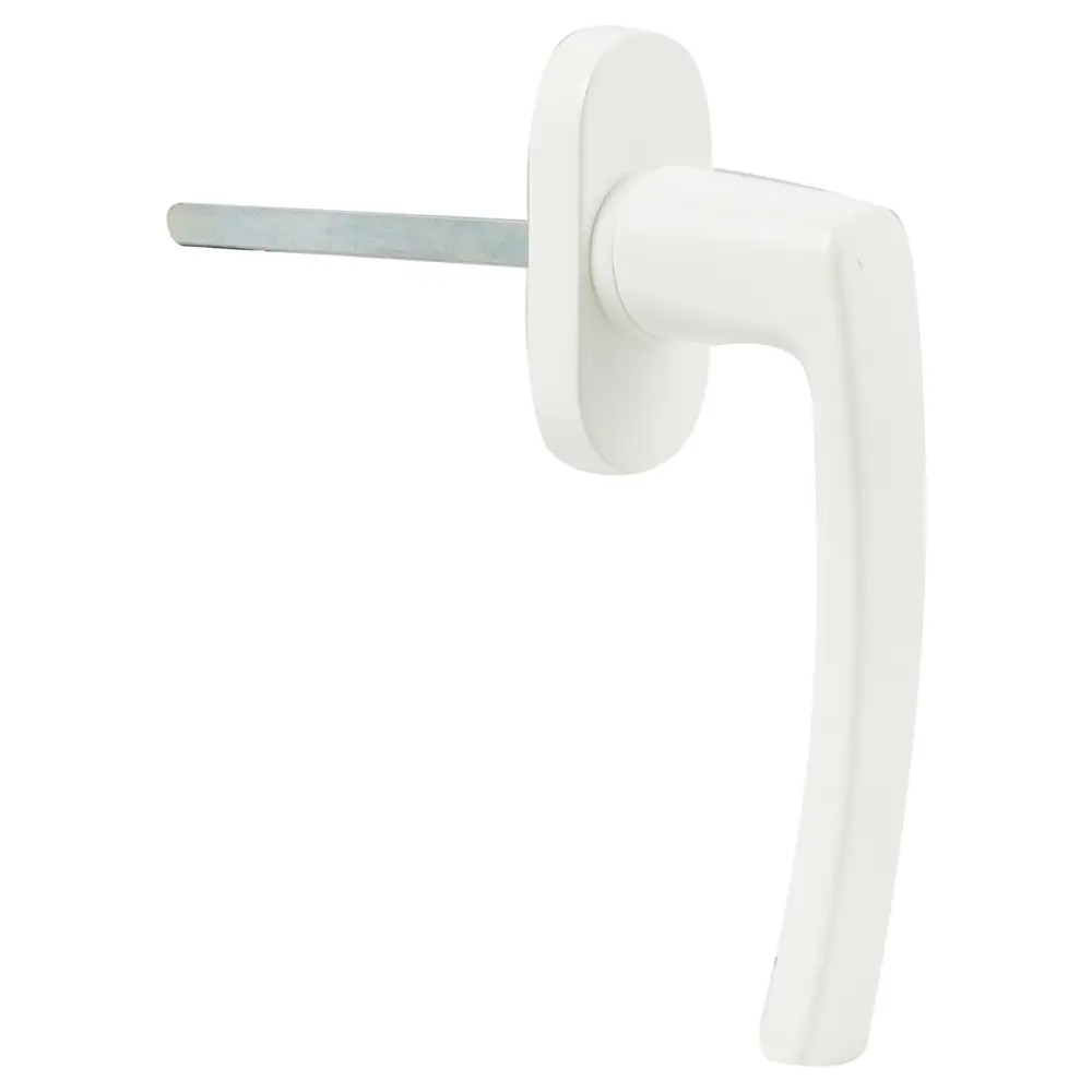 Ручка балконная двухсторонняя, цвет белый ФАБРИКА ЗАМКОВ STLM-2118055