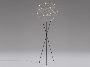 Металлический светодиодный напольный светильник со штативом