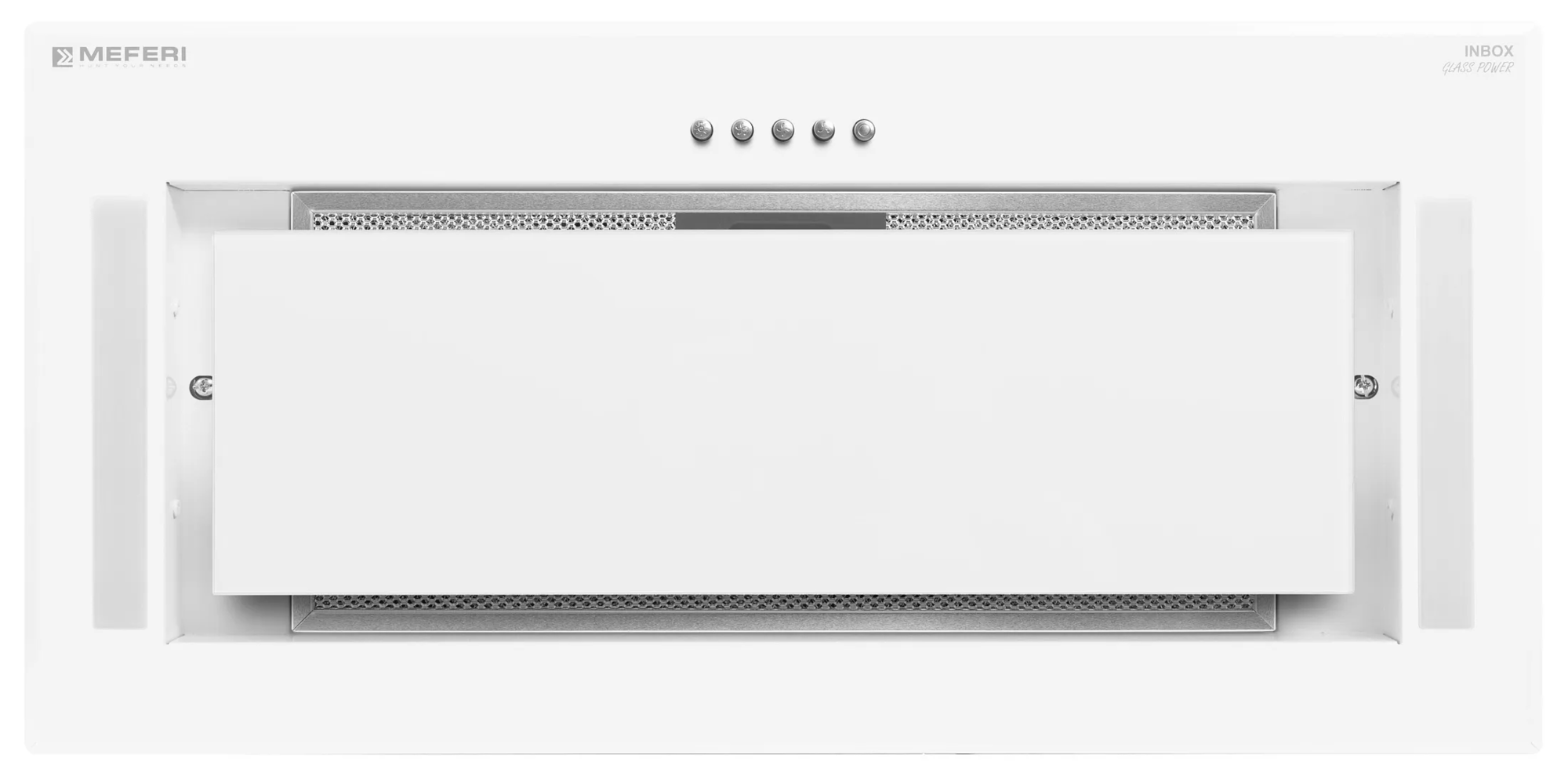 9168705 Вытяжка полновстраиваемая Meferi INBOX60WH GLASS POWER белый/белый STDN-0116101 - Вид №5