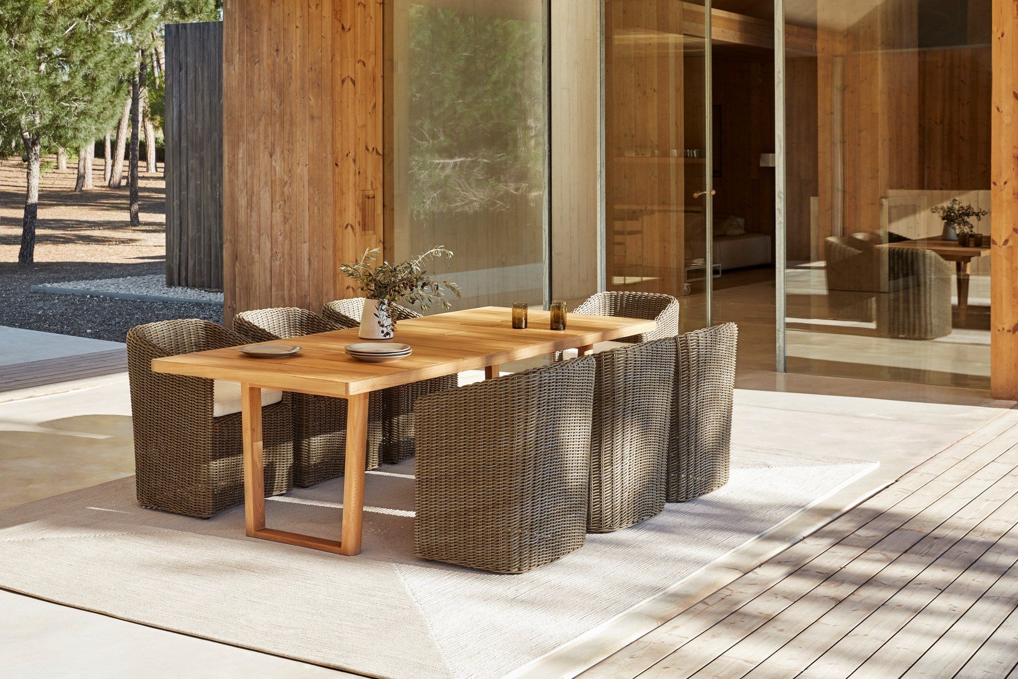 Прямоугольный садовый стол из тикового дерева POINT Heritage ARCH-00019195 - Вид №2