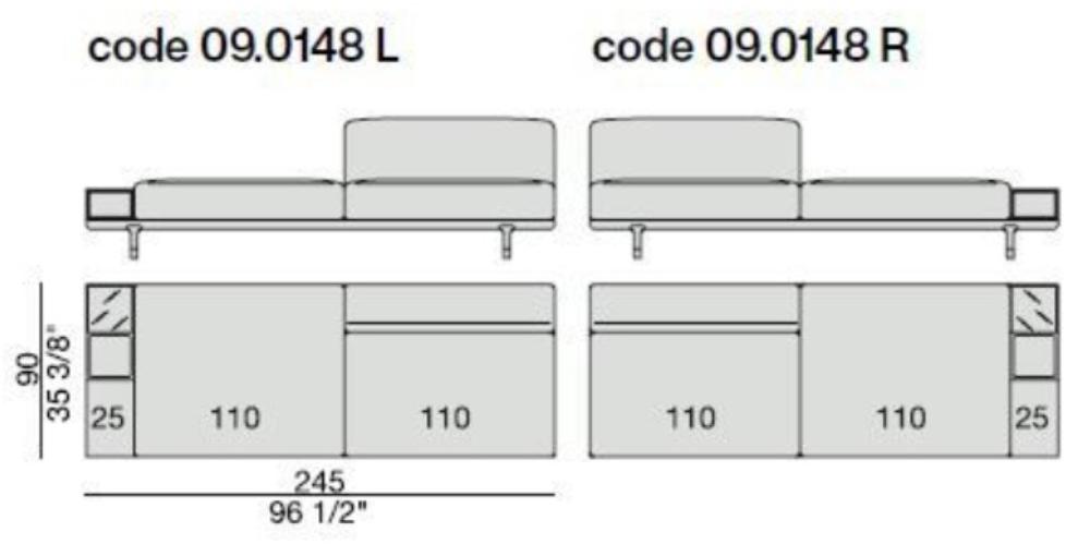 Porada Модульный тканевый диван с вещевым ящиком Eighteen sun-id-1365862 - Вид №22