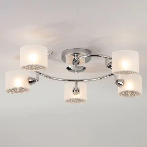 Потолочная люстра Eurosvet Areta 70088/5 хром EUROSVET ARETA 184432 Белый