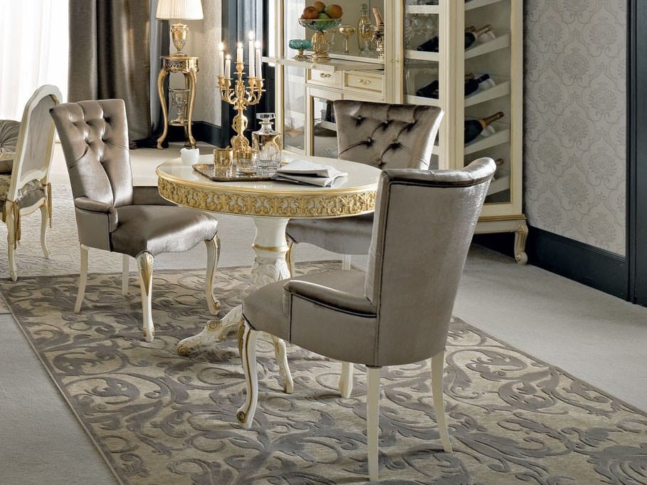 Мягкий тканевый стул с подлокотниками Modenese Luxury Interiors Casanova ARCH-00023736