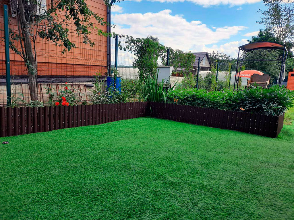 Штакетник пластиковый жёлтый RAL 1003 ГеоПластБорд GPBST-160 - Вид №4