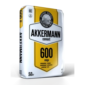 Цемент Akkermann M600 ЦЕМ I 52.5 Н 50 кг