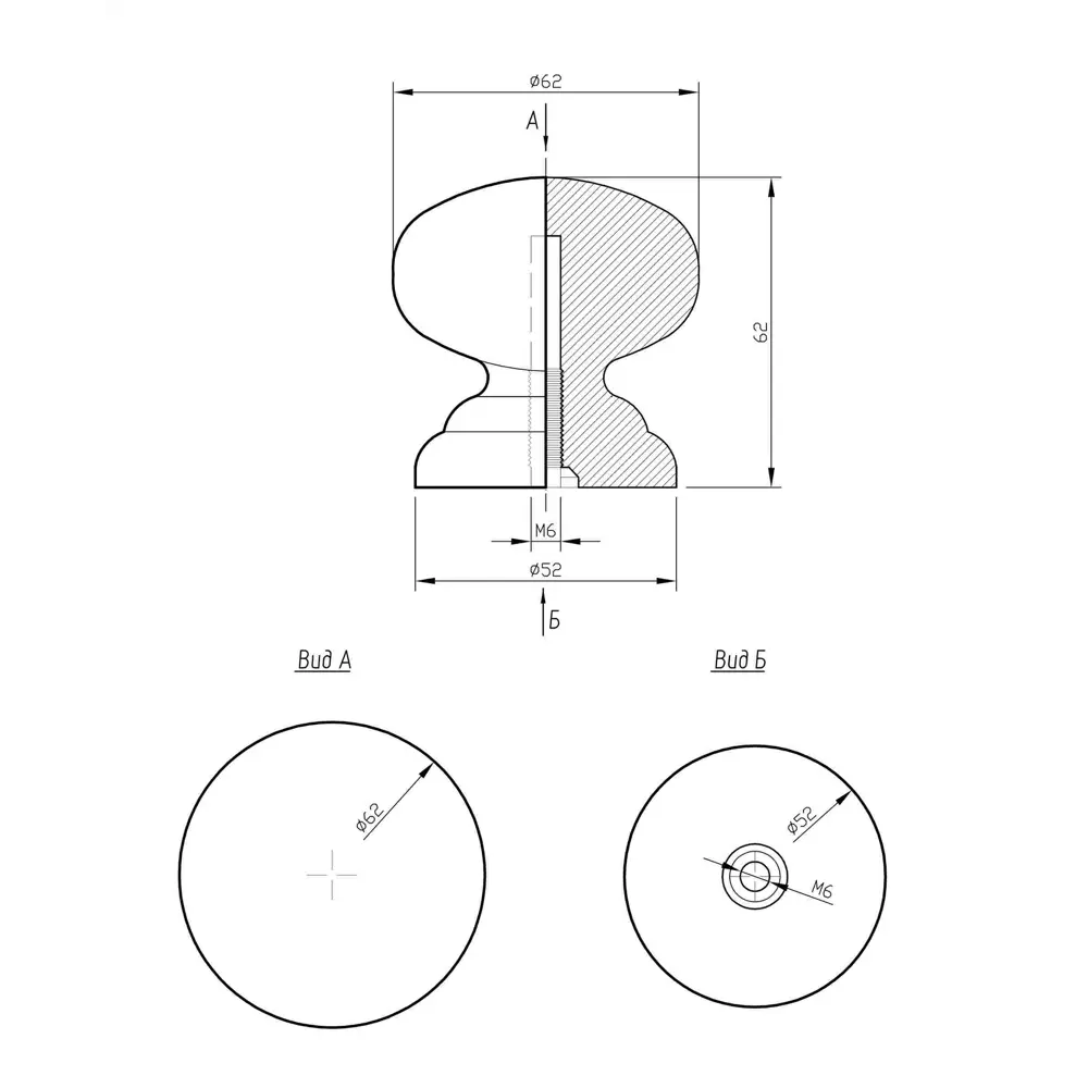 Ручка-кнопка цвет дерево 89416632 STLM-2102771 Santreyd  - Вид №7
