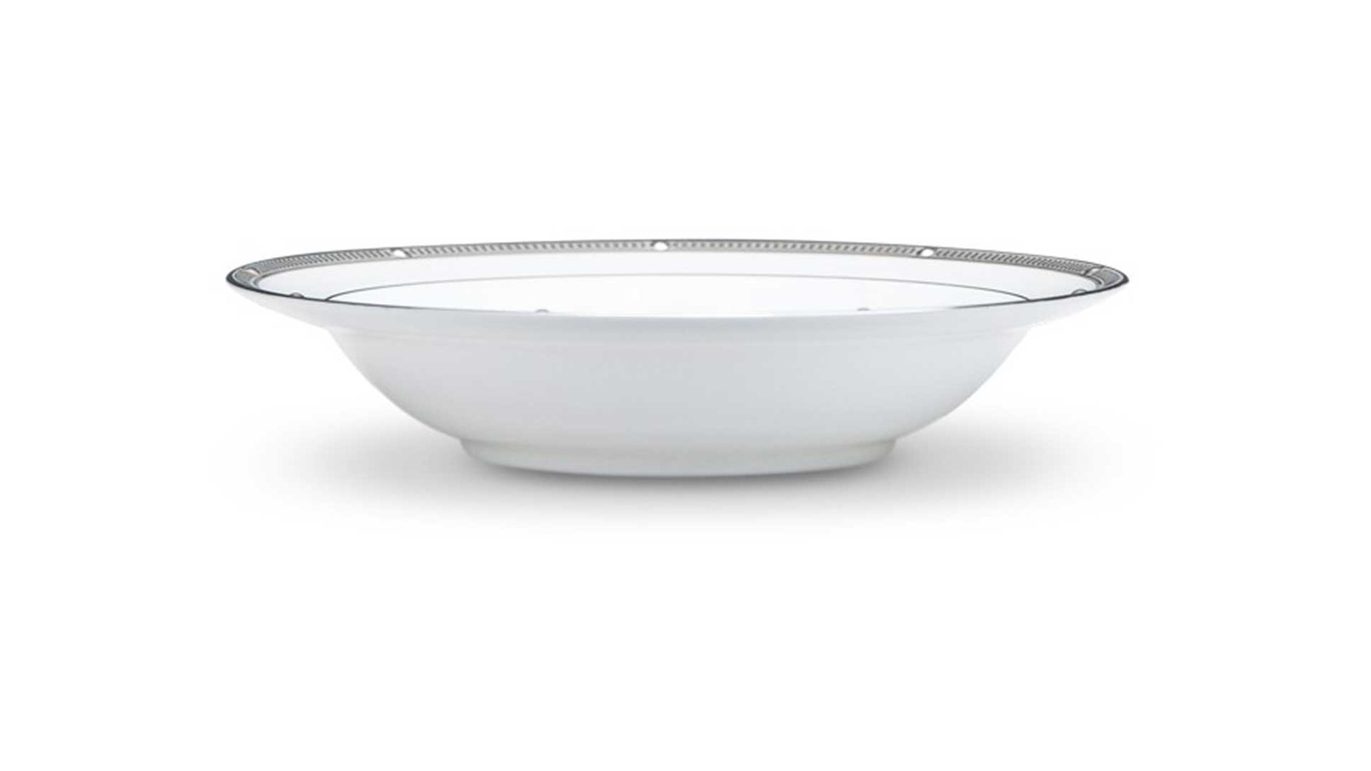 10665353 Noritake Набор из 6 чаш для десерта Noritake "Рочель,платиновый кант" 16см Фарфор костяной  - Вид №1