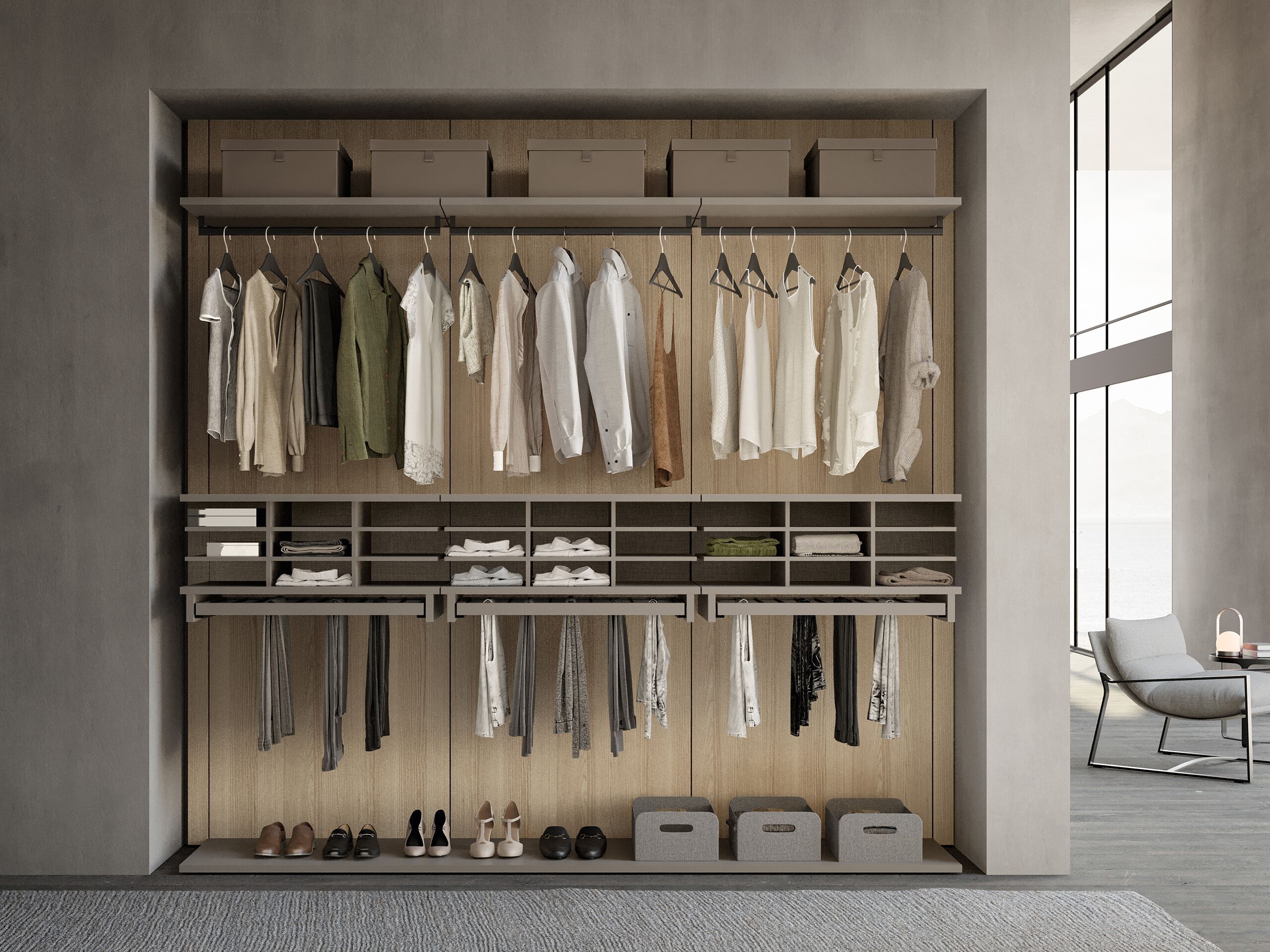 Деревянная гардеробная Adok ARCH-00002101