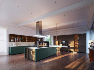 Встроенная кухня с островом