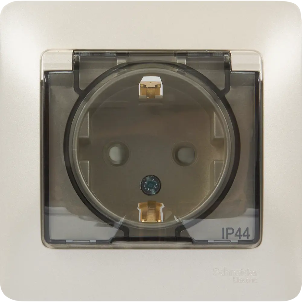 Schneider Electric Glossa - розетка влагозащищенная платина 84693615 STLM-0053759
